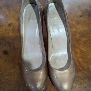 Gold Stuart Weitzman Heels